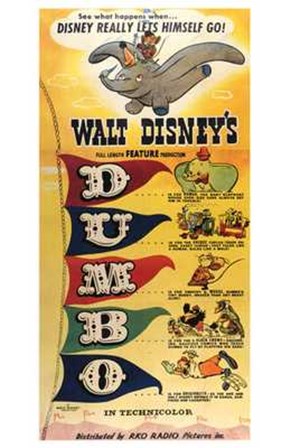 Dumbo D-U-M-B-O art print