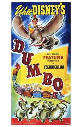 Dumbo Walt Disney art print