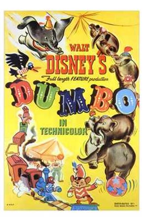 Dumbo Cartoon art print