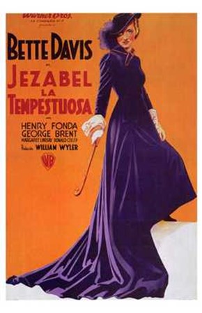 Jezebel - purple dress art print