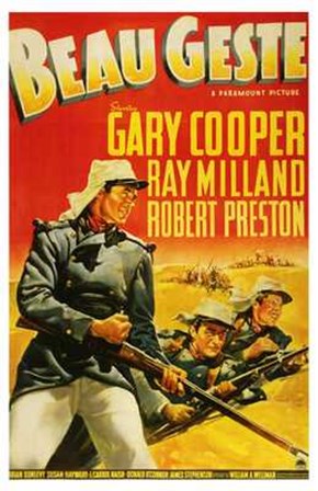 Beau Geste Gary Cooper art print