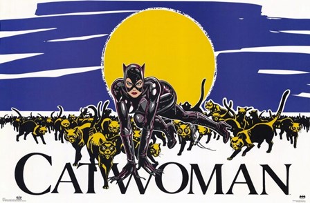 Batman Returns Catwoman Comic art print