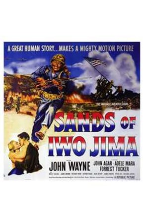 Sands of Iwo Jima - square art print