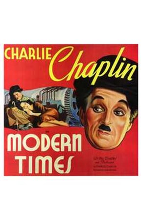 Modern Times Charlie Chaplin Close Up art print