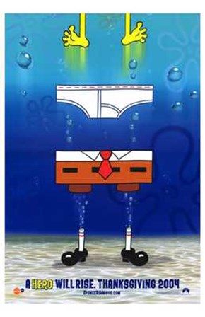 Spongebob Squarepants Movie Pants art print