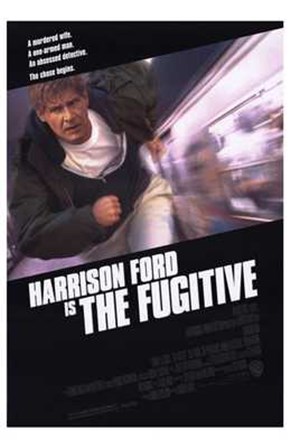 Harrison Ford is The Fugitive art print