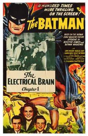 Batman The Electrical Brain art print