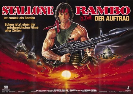 Rambo: First Blood Part 2 Wide art print