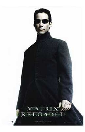The Matrix Reloaded Keanu Reeves as Neo art print