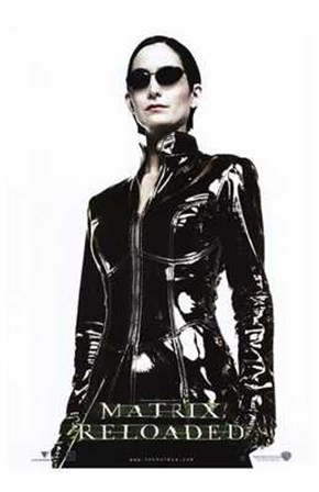 The Matrix Reloaded Carrie-Anne Moss as Trinity art print