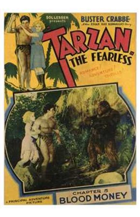 Tarzan the Fearless, c.1933 chapter 5 art print