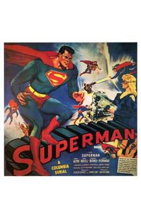 Superman Vintage Comic Book art print