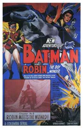 Batman and Robin - Robin Meets the Wizard art print