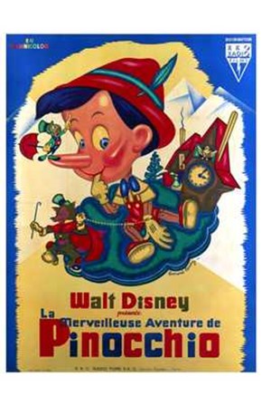 Pinocchio French art print