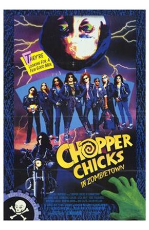 Chopper Chicks in Zombietown art print