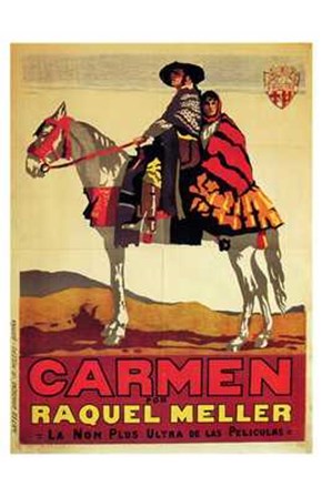 Carmen - on a horse art print