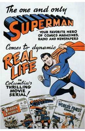 Superman Comic to Movie art print