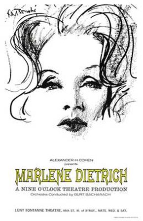Marlene Dietrich - drawing art print