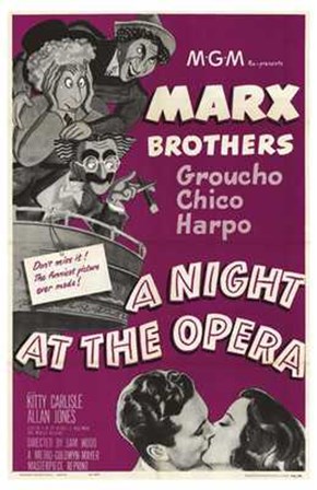 A Night At the Opera Marx Brothers art print
