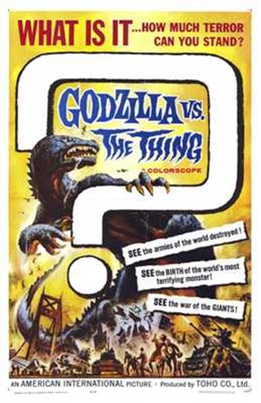 Godzilla Vs the Thing art print