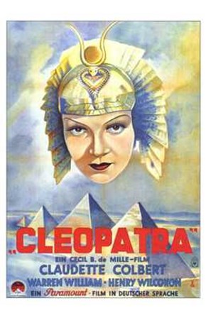 Cleopatra Claudette Colbert art print