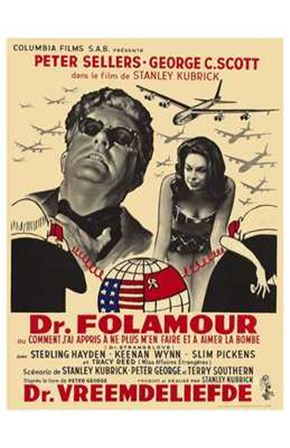 Dr Strangelove  or: How I Learned to Sto - movie art print
