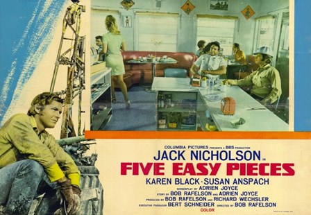 Five Easy Pieces Jack Nicholson art print