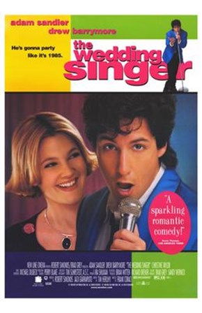 The Wedding Singer Sandler And Barrymore art print