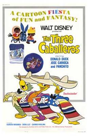 The Three Caballeros art print