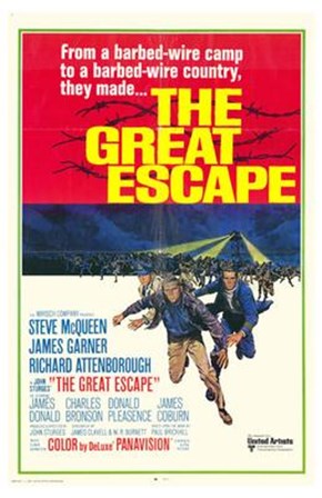 The Great Escape barbed wire camp art print