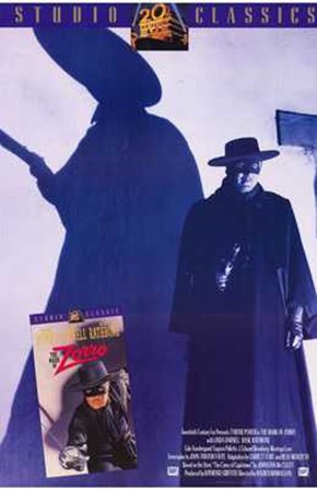 The Mark of Zorro Silhouette art print