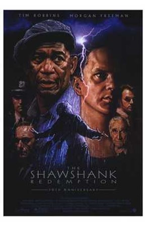 The Shawshank Redemption Lightning art print