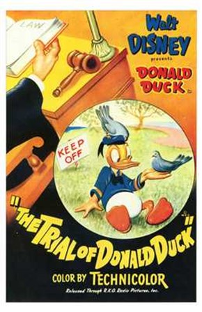 Trial of Donald Duck art print
