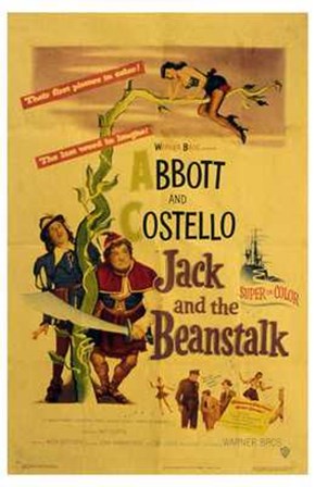 Abbott and Costello, Jack and the Beanstalk, c.1952 art print