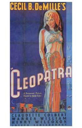 Cleopatra Art Deco Cecil B. DeMille art print