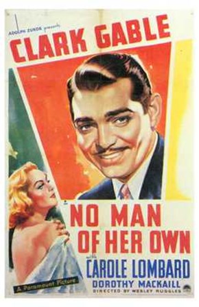 No Man of Her Own With Gable And Lombard art print
