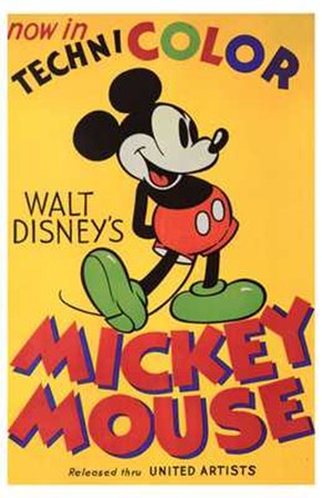 Walt Disney&#39;s Mickey Mouse Poster art print