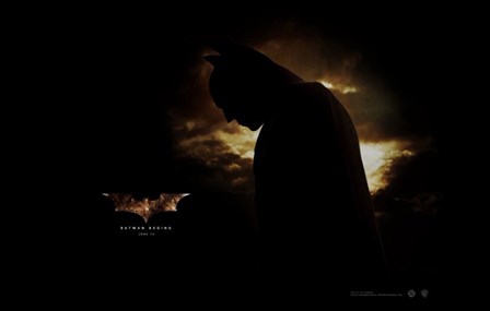 Batman Begins Silhouette art print
