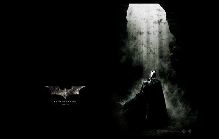 Batman Begins with Bats art print