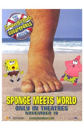 Spongebob Squarepants Sponge Meets World art print