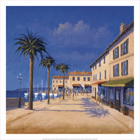 Seaside Promenade II by David Short art print