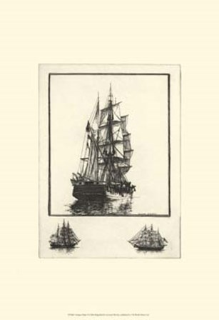Antique Ships I by Leonard H. Mersky art print