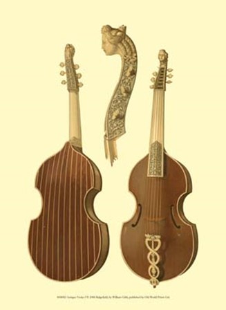 Antique Violas I by William Gibb art print