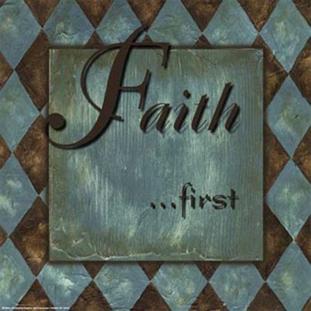 WTLB, Harlequin BlueFaith by Debbie DeWitt art print
