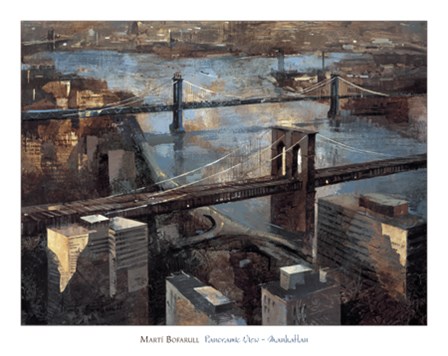 Panoramic View - Manhattan by Marti Bofarull art print