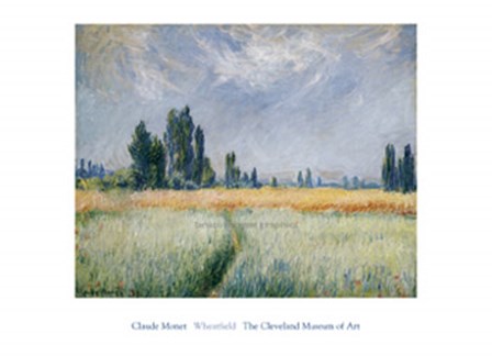 Wheatfield, 1881 by Claude Monet art print