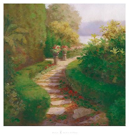 Garden Walkway by Haibin art print