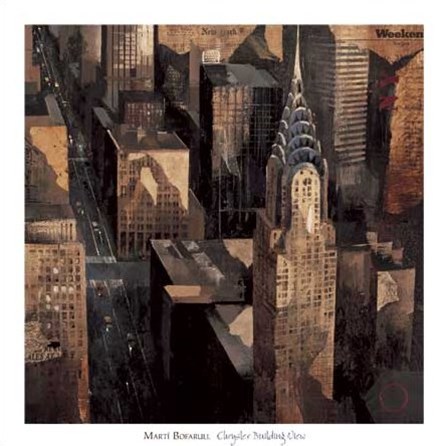 Chrysler Building View by Marti Bofarull art print