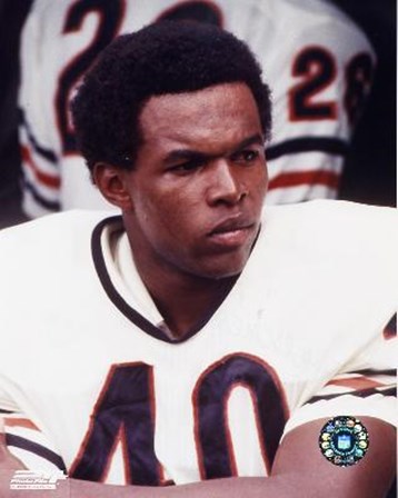 Gale Sayers - Close up, sidelines art print