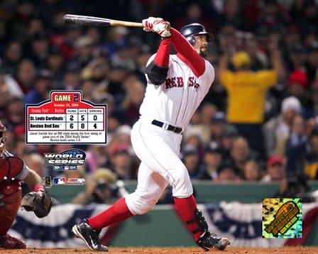 2004 World Series Game 2 - Jason Varitek hits first inning two run triple art print